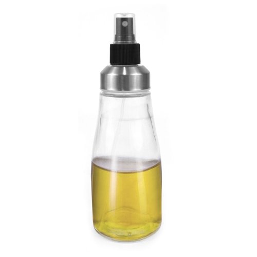 Oljeflaska Anna Transparent Silvrig Glas 330 ml (12 antal)