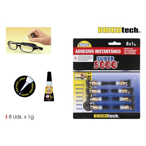 Omedelbar vidhftning Bricotech Super 5000 1 g (36 antal)