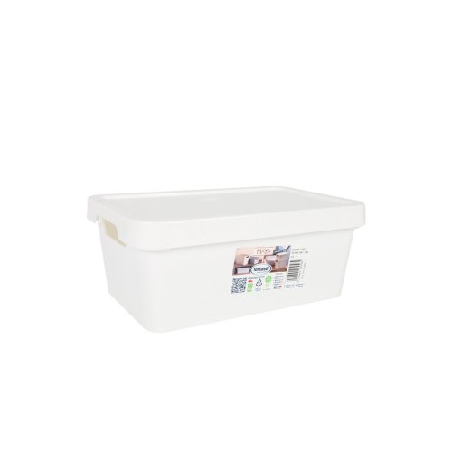 Frvaringslda med lock Tontarelli Maya Vit 4,2 L 28 x 18 x 11,2
