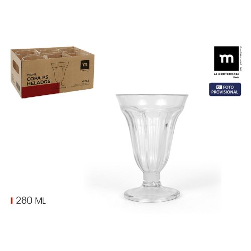 Glass- och milkshakeglas La Mediterrnea 0,28 l (24 antal)