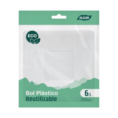 Tilltuggsset Algon Plast 250 ml 12 x 12 x 2 cm 6 Delar (36 antal