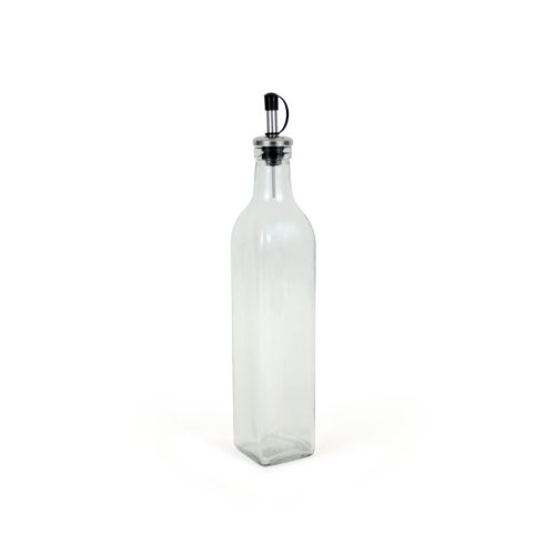 Oljeflaska Anna Transparent Silvrig Glas 0,5 L (24 antal)