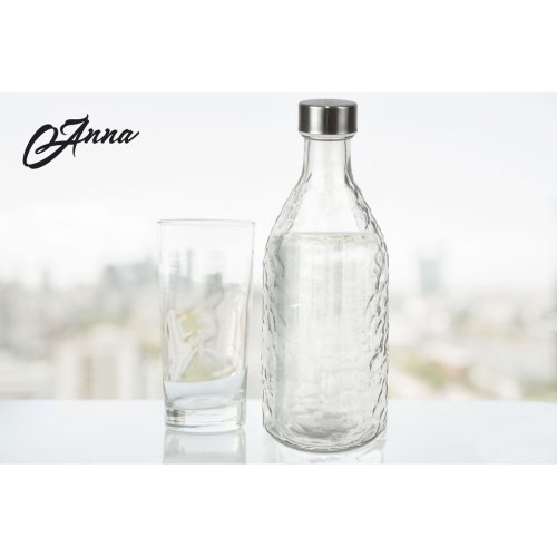 Glasflaska La Mediterrnea Metall Glas 1 L (12 antal)