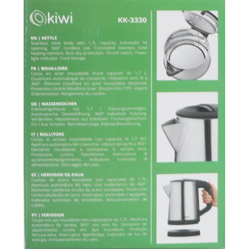 Vattenkokare Kiwi Stl 1800 W 1,7 L (4 antal)