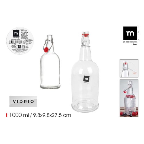 Glasflaska La Mediterrnea 1 L (12 antal)