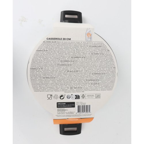 Kastrull med lock MasterChef 28 cm 2,5 mm (4 antal)