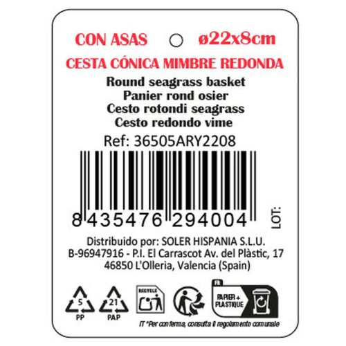 Frvaringslda Privilege vide  22 x 8 cm (12 antal)