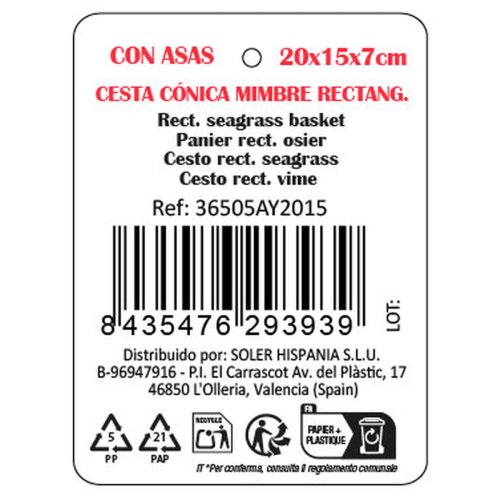 Frvaringslda Privilege vide 20 x 15 x 7 cm (18 antal)