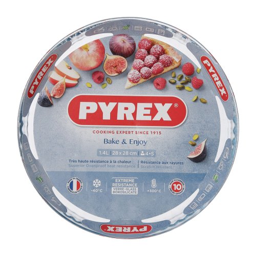 Kakform Pyrex Classic Vidrio Transparent Glas Platt Rund 27,7 x