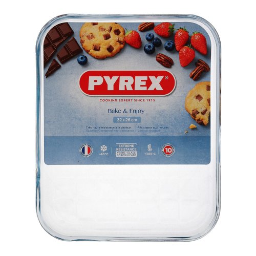 Rektangulr bakform Pyrex Classic Vidrio Transparent Glas 33 x 2