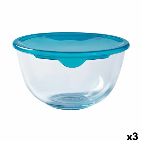 Rund matlda med lock Pyrex Cook & Store Bl 2 L 22 x 22 x 11 cm