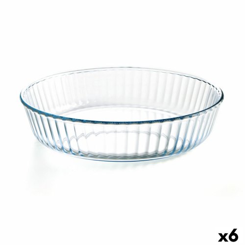 Ugnsform  Cuisine Rund 26 x 26 x 5,9 cm Transparent (6 antal)