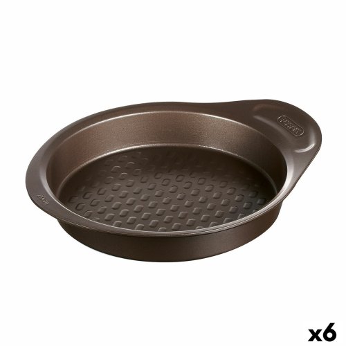 Kakform Pyrex Asimetria Svart Metall Rund  26 cm 6 antal