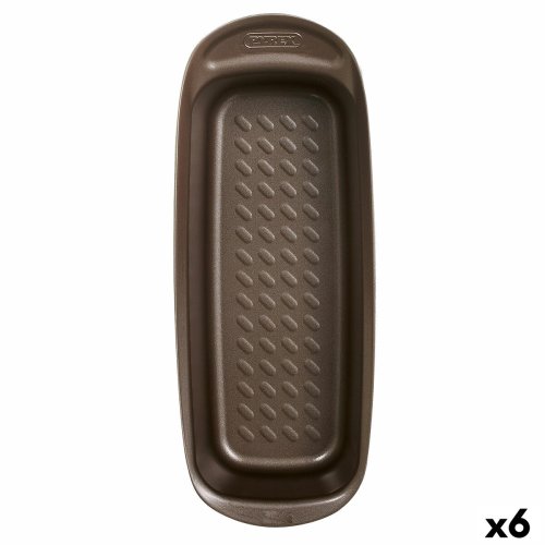 Ugnsform Pyrex Asimetria Rektangulr Svart Metall  30 cm (6 ant