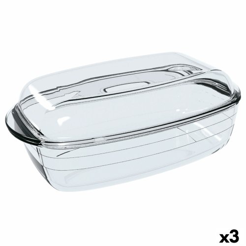 Ugnsform  Cuisine Rektangulr Med lock 37,5 x 22,5 x 10,6 cm Tr