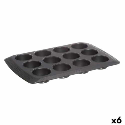 Muffinsbricka Pyrex Magic Svart 31 x 26 x 4 cm (6 antal)