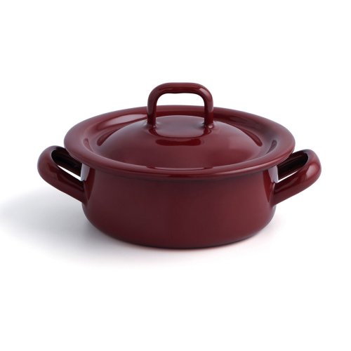 Kastrull med lock Quid Clasico Esmalte Brun  10 cm (12 antal)
