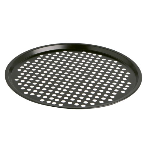 Pizza-form Quid Sweet Grey Svart Metall 30 x 0,9 cm (12 antal)