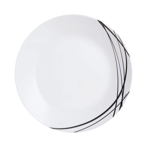 Platt skl Arcopal Domitille Negro Dvobarvna Glas 25 cm (12 anta