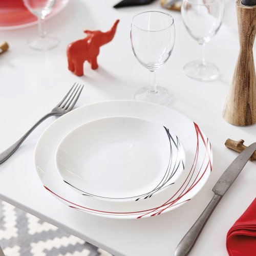 Dessert Arcopal Domitille Dvobarvna Glas ( 18 cm) (12 antal)