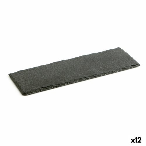 Keramikbricka med rittavla-effekt Quid Gastro Fun Svart (30 x 10