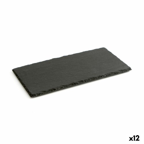 Keramikbricka med rittavla-effekt Quid Gastro Fun Svart (32 x 17