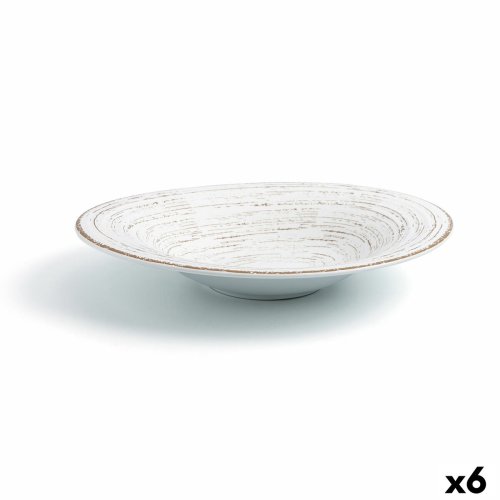 Djup tallrik Ariane Tornado White Keramik Dvobarvna  29 cm (6 a