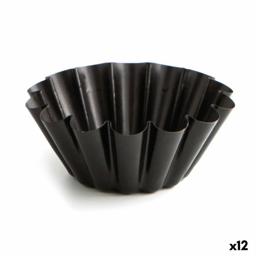 Bakform Quid Sweet Grey Svart Metall (12 antal)