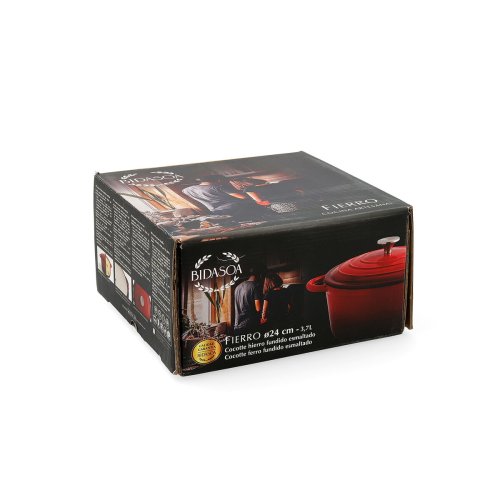 Kastrull med lock Bidasoa Fierro Rd  24 cm 3,7 L (2 antal)