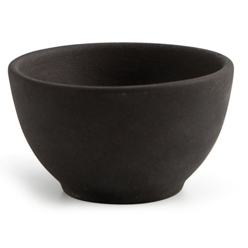 Snacksskl Quid Mineral Gres Svart Keramik 9 x 5 cm (18 antal)