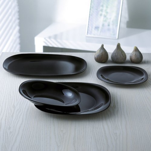 Dessert Luminarc Carine Svart Glas (19 cm) (24 antal)