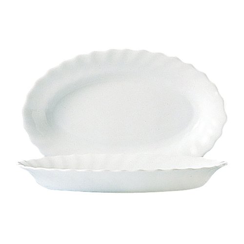 Servingsfat Luminarc Trianon Vit Glas (22 cm) (24 antal)