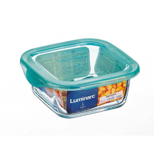 Fyrkantig matlda med lock Luminarc Keep'n Lagon 15,6 x 6,6 cm T