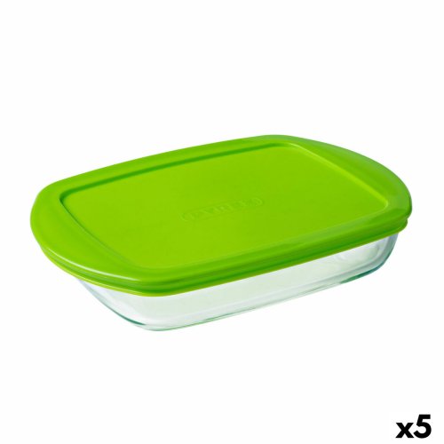 Rektangulr matlda med lock Pyrex Prep&store Px Grn 1,6 L 28 x