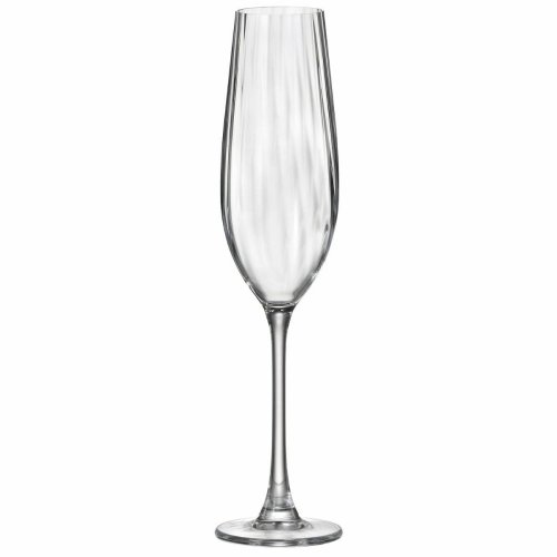 Champagneglas Bohemia Crystal Optic Transparent Glas 260 ml (6 a