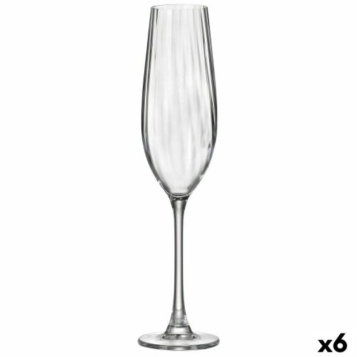 Champagneglas Bohemia Crystal Optic Transparent Glas 260 ml (6 a