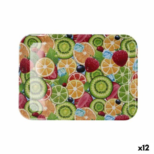 frukostbricka Quid Habitat Multicolour Plast 32 x 23 x 1,7 cm Me
