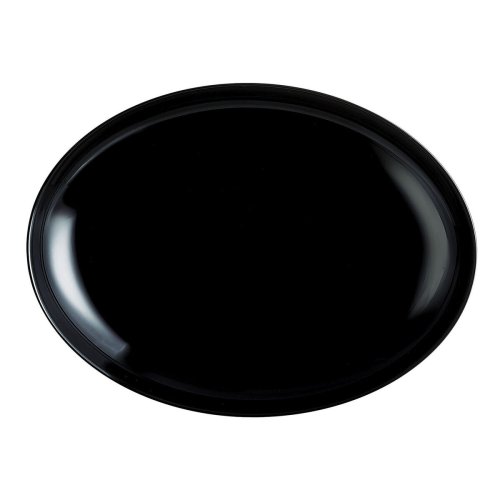 Platt skl Luminarc Friends Time Svart Glas 30 x 26 cm Ktt (12