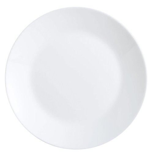 Platt skl Luminarc Zelie Vit Glas  25 cm (12 antal)