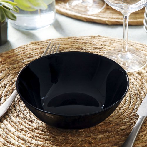 Snacksskl Luminarc Zelie Negro Svart Glas (12 antal)