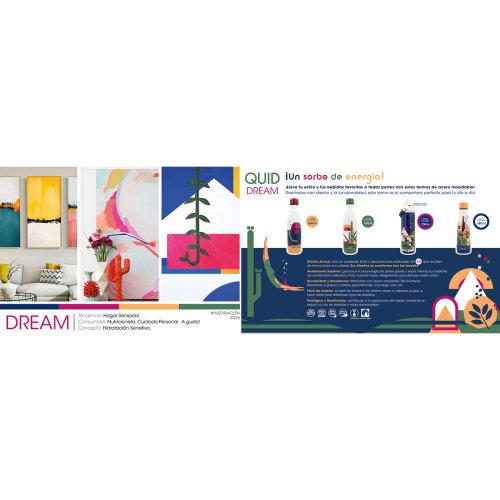 Termoflaskan Quid Dream Multicolour 750 ml (12 antal)