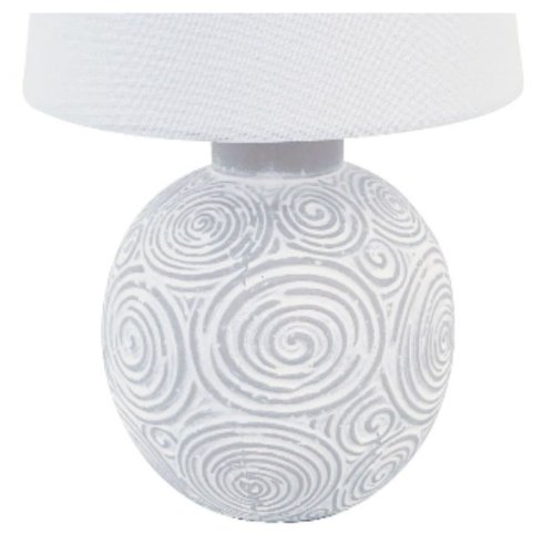 Bordslampa Versa Vit Keramik 18 x 30 x 18 cm