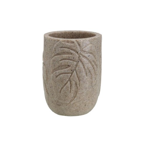 Tandborsthllare Versa Palm Krm Harts 7 x 9 x 7 cm