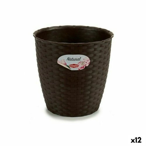Kruka Stefanplast Choklad Plast 19 x 17,5 x 19 cm (12 antal)