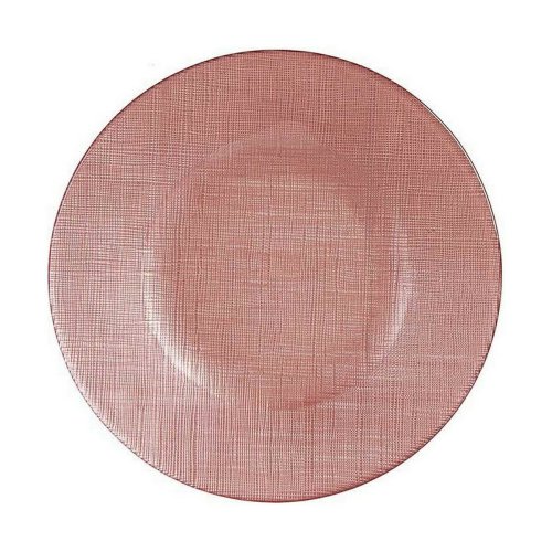 Platt skl Vivalto Rosa Glas 21 x 2 x 21 cm (6 antal)