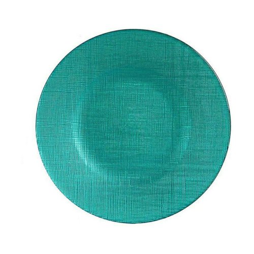 Platt skl Vivalto 323921P Turkos Glas 21 x 2 x 21 cm (6 antal)
