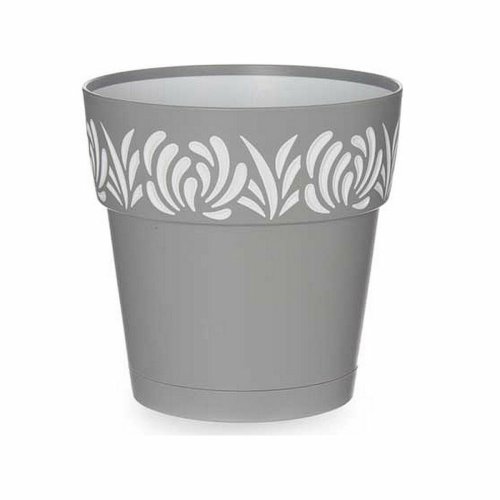 Sjlvvattnande blomkruka Stefanplast 88301 Gaia Vit Gr Plast 15