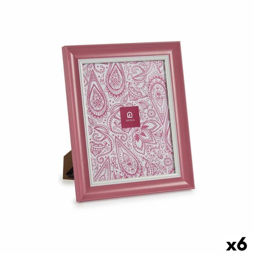 Fotoram Gift Decor Rosa Glas Plast (6 antal)