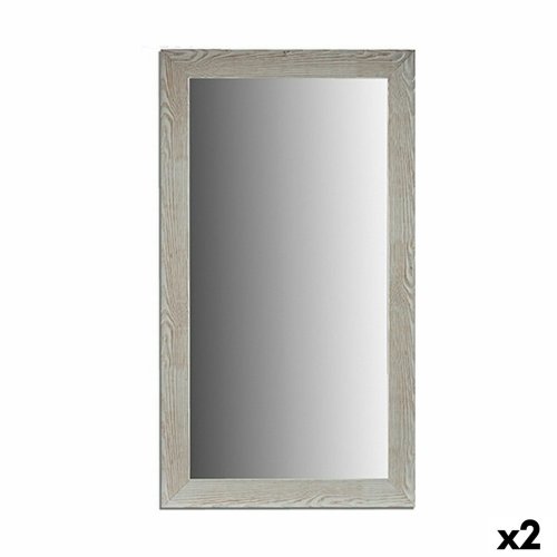Vggspegel 77505 Vit 75 x 136 x 1,5 cm Rektangulr (2 antal)