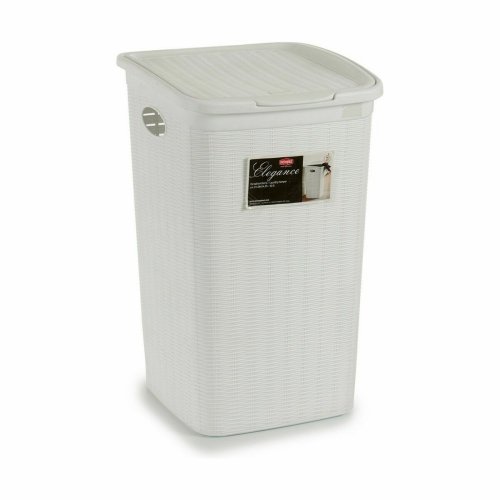 Tvttkorg Stefanplast Elegance Vit Plast 50 L 36,5 x 54,5 x 38 c